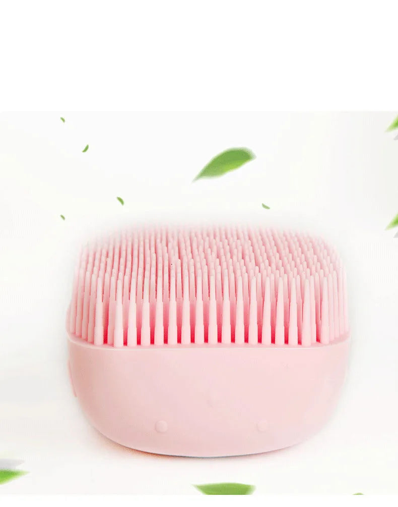 CleanPaws 2-in-1 Silicone Pet Bath Brush with Shampoo Dispenser for Dogs & Cats